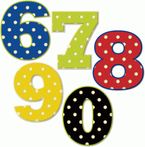 Number 6 clipart polka dot. Silhouette design store numbers