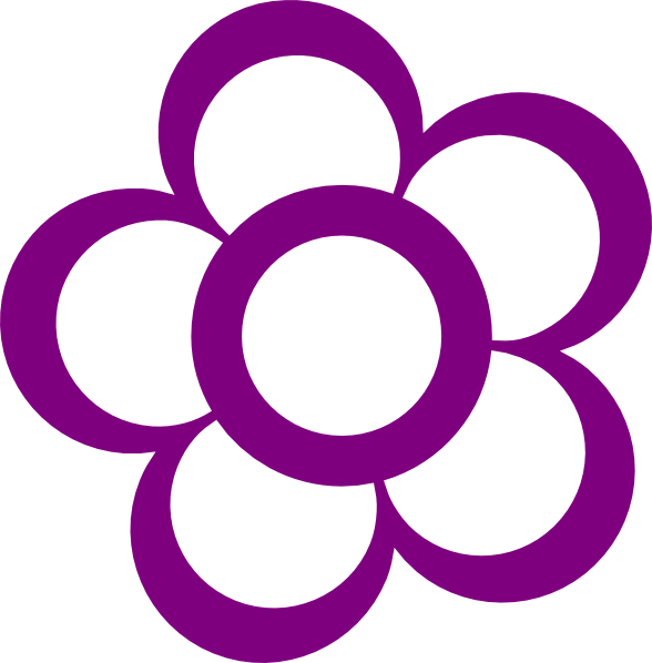 number 6 clipart purple