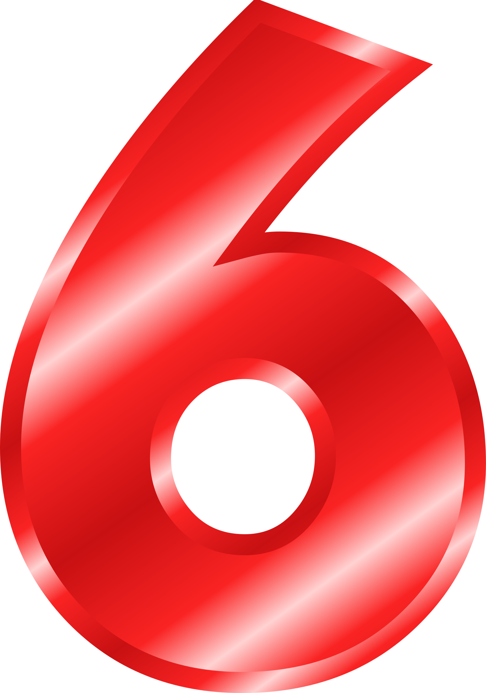Number 6 Clipart Red Number 6 Red Transparent Free For Download On