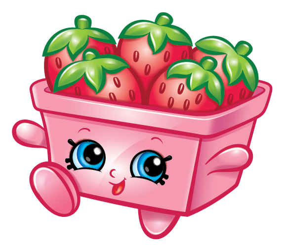 Strawberry top characters art. Strawberries clipart shopkins