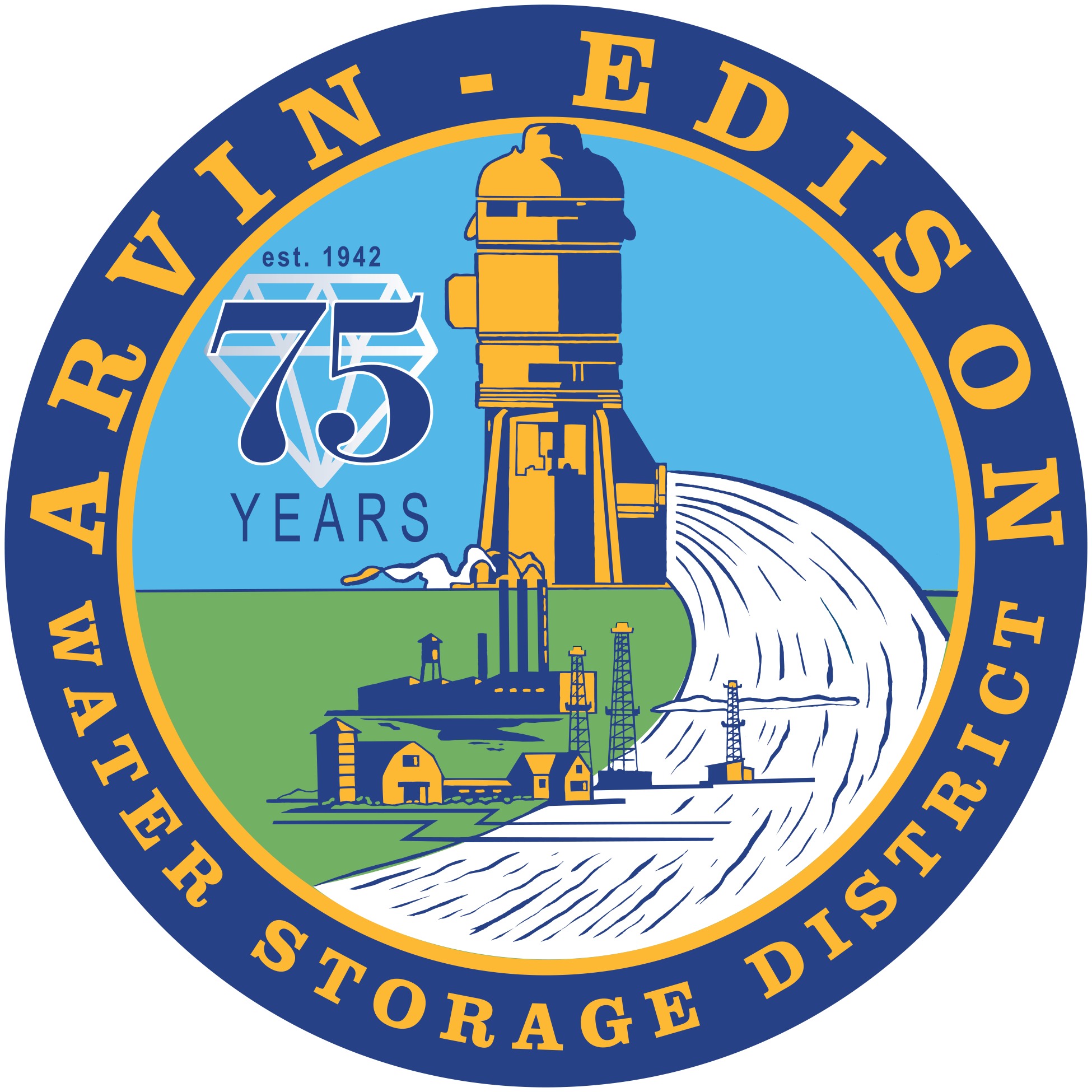 Arvin edison water storage. Number 6 clipart teal