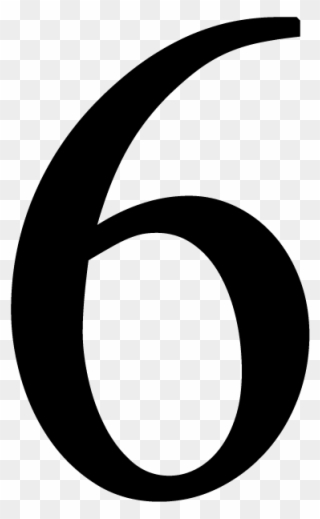 number 6 clipart transparent background
