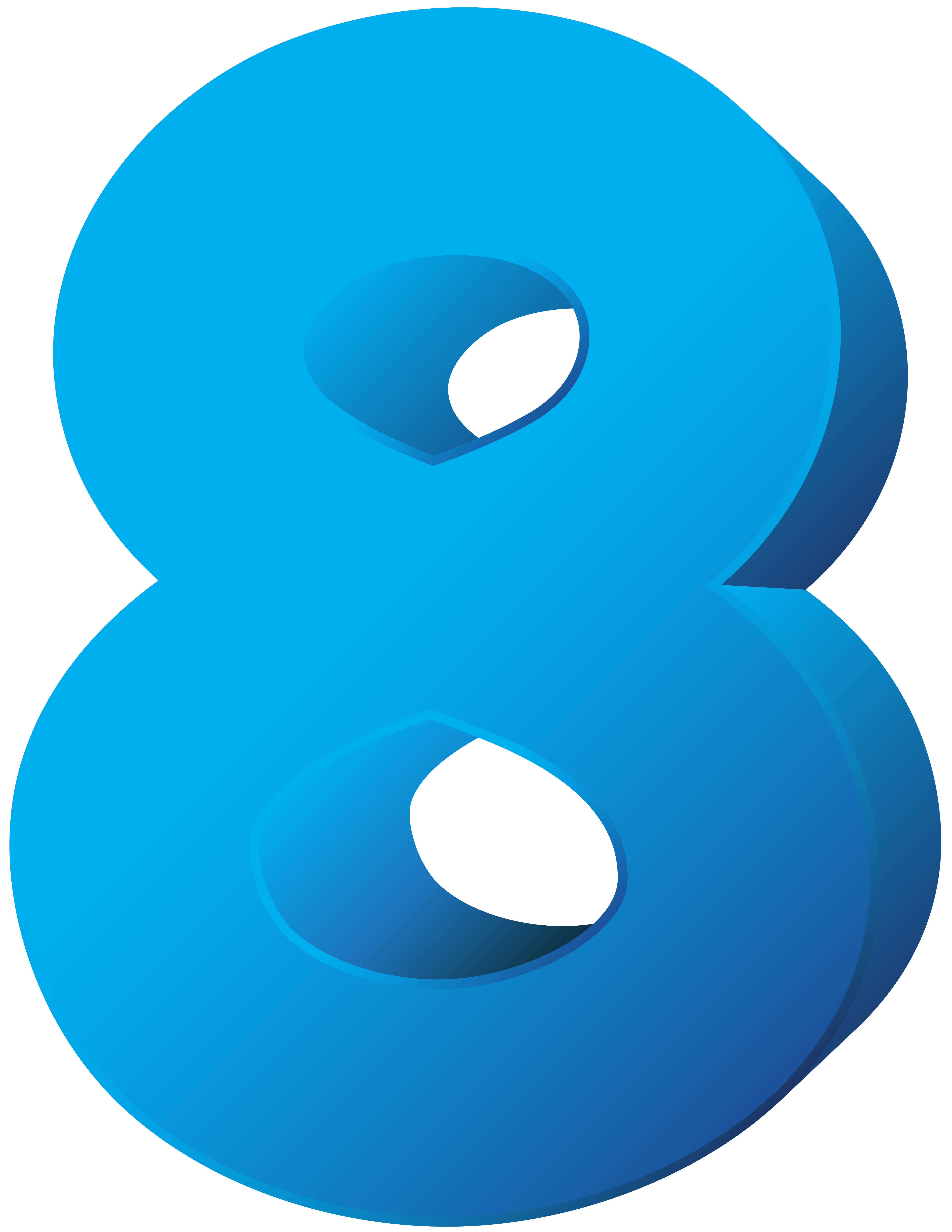 Number clipart blue. Eight transparent png clip