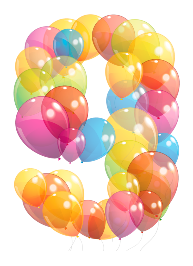numbers clipart balloon