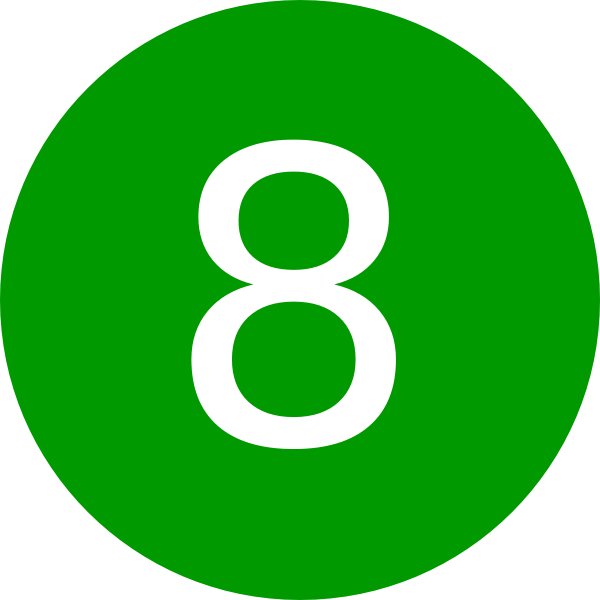 numbers clipart green