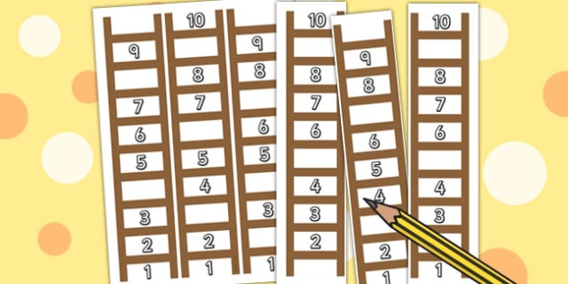 numbers clipart ladder