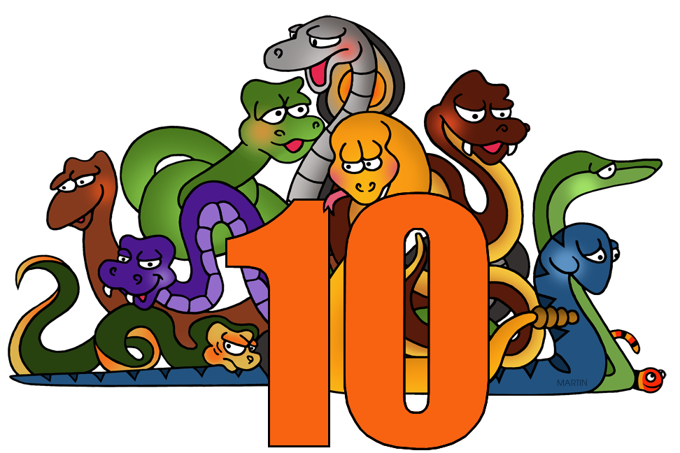 numbers clipart snake