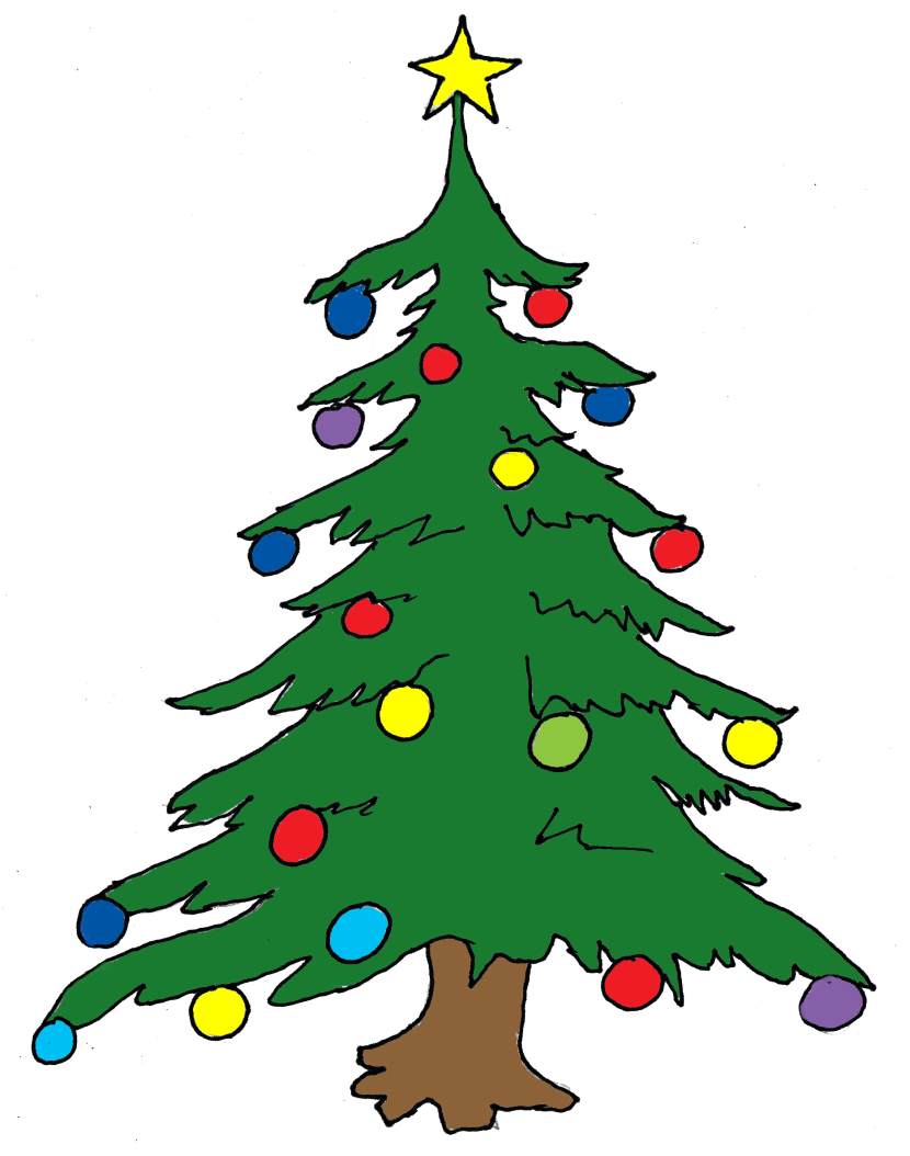 numbers clipart tree