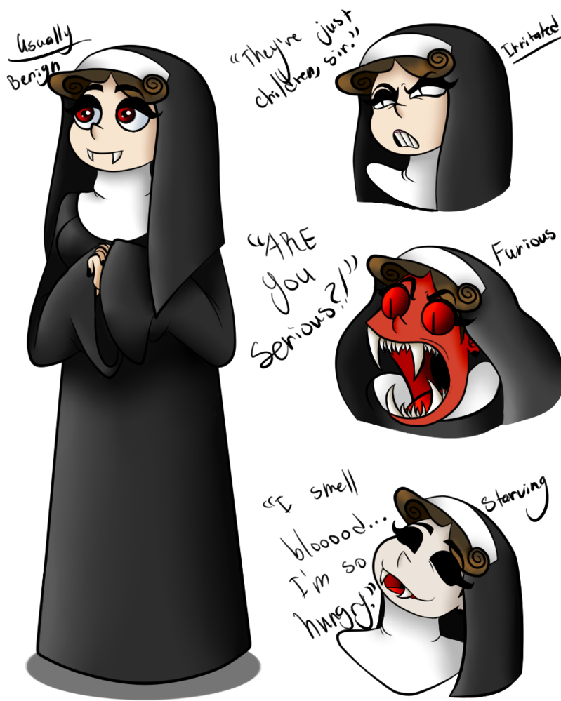 Nun clipart angry. Halloween costume vampire by