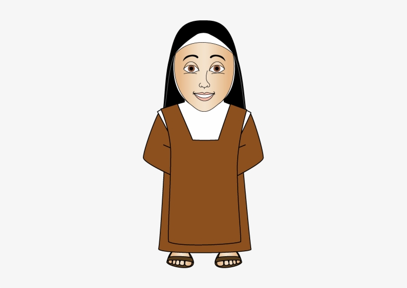 Nun clipart carmelite. Monasticos nuns st teresa