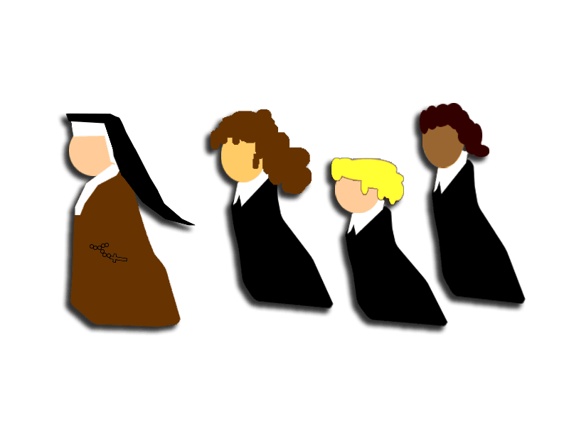 Nun clipart carmelite. Support the sisters of