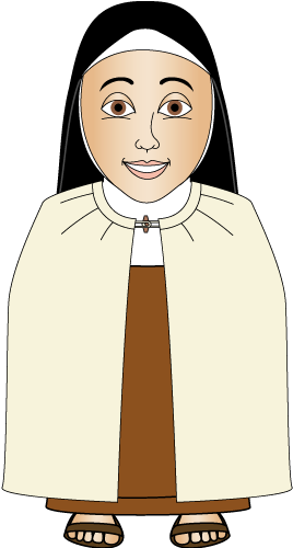 Errantem animum mu equitos. Nun clipart carmelite