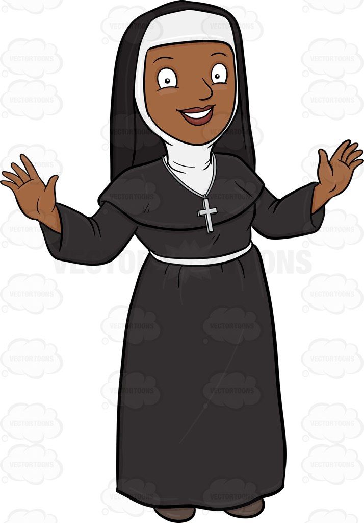 nun clipart catholic nun