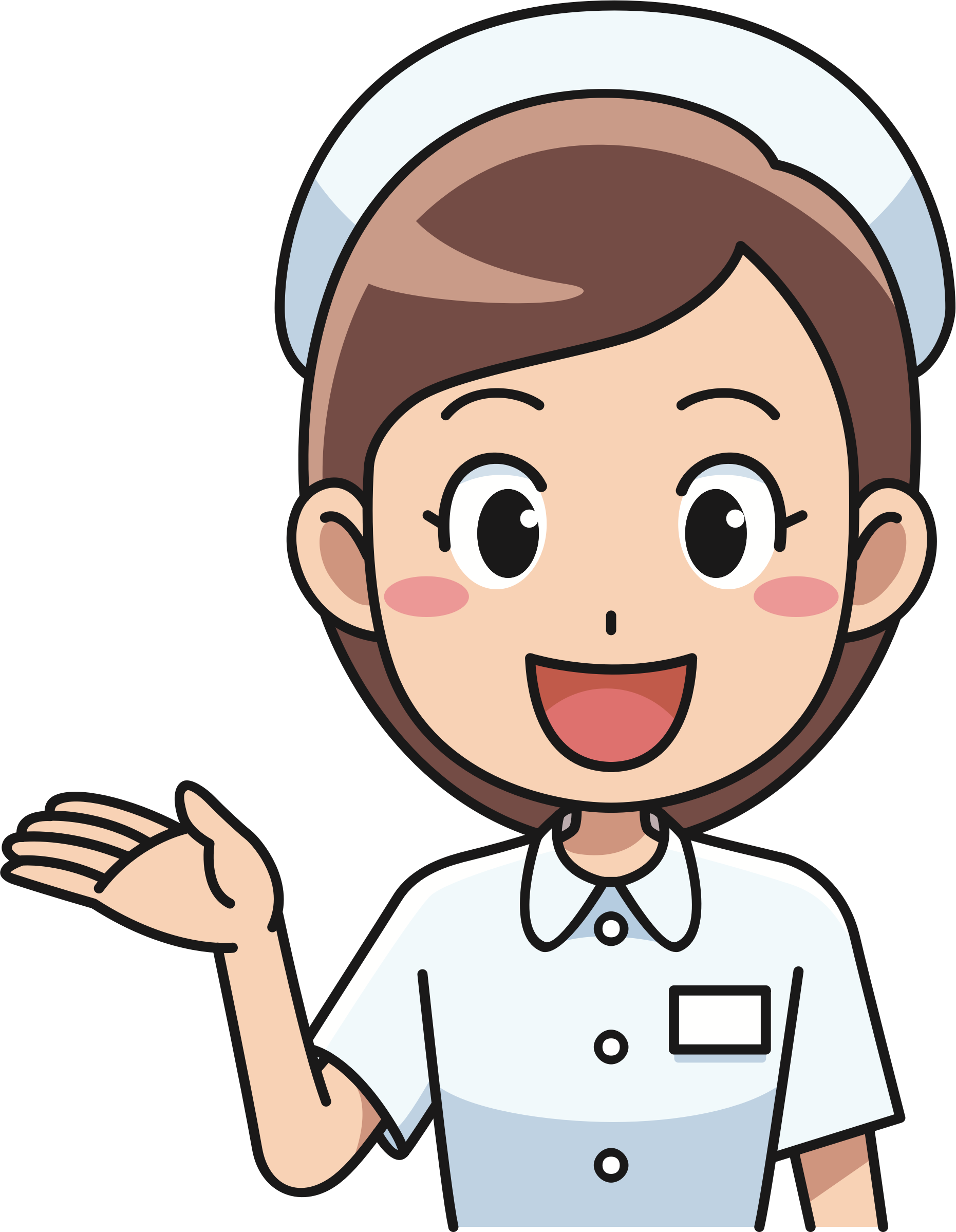 Cheerful nurse big image. Veterinarian clipart clip art