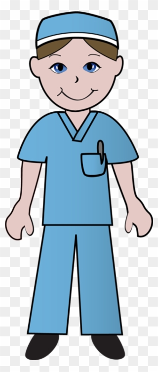 nurse clipart blue
