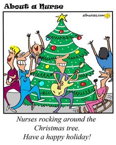 nurse clipart christmas