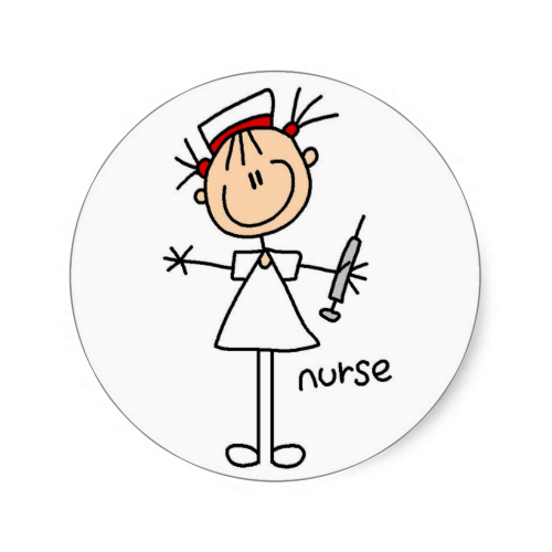 nurse clipart stick figure