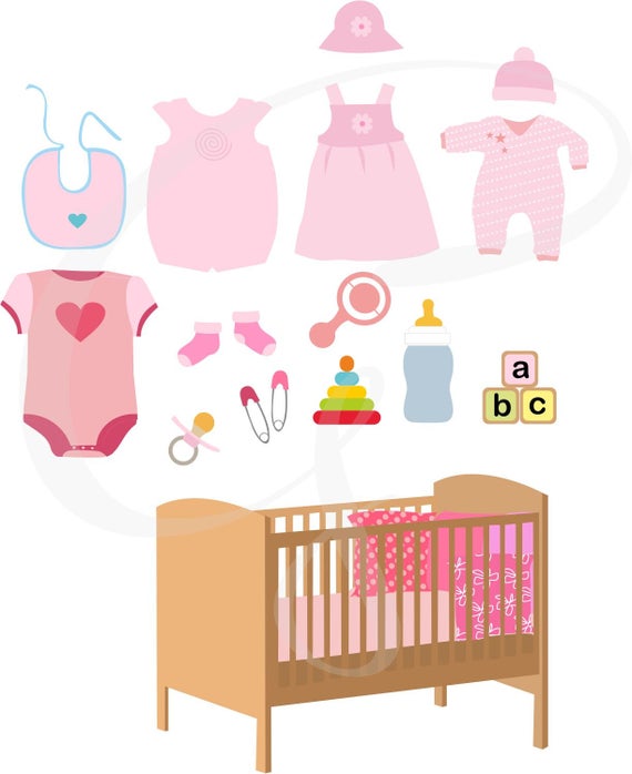 nursery clipart baby furniture