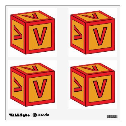Wall decals cnt letter. Nursery clipart block toy