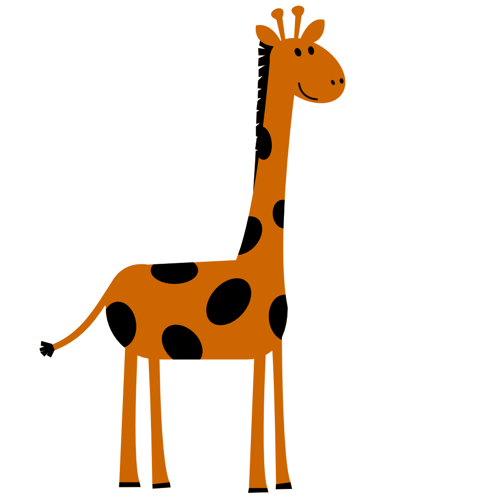 nursery clipart giraffe silhouette