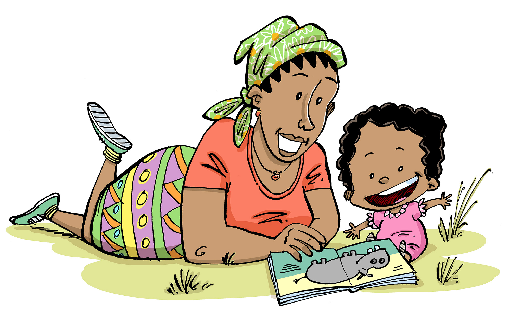 Playing with books to. Nursery clipart literacy child