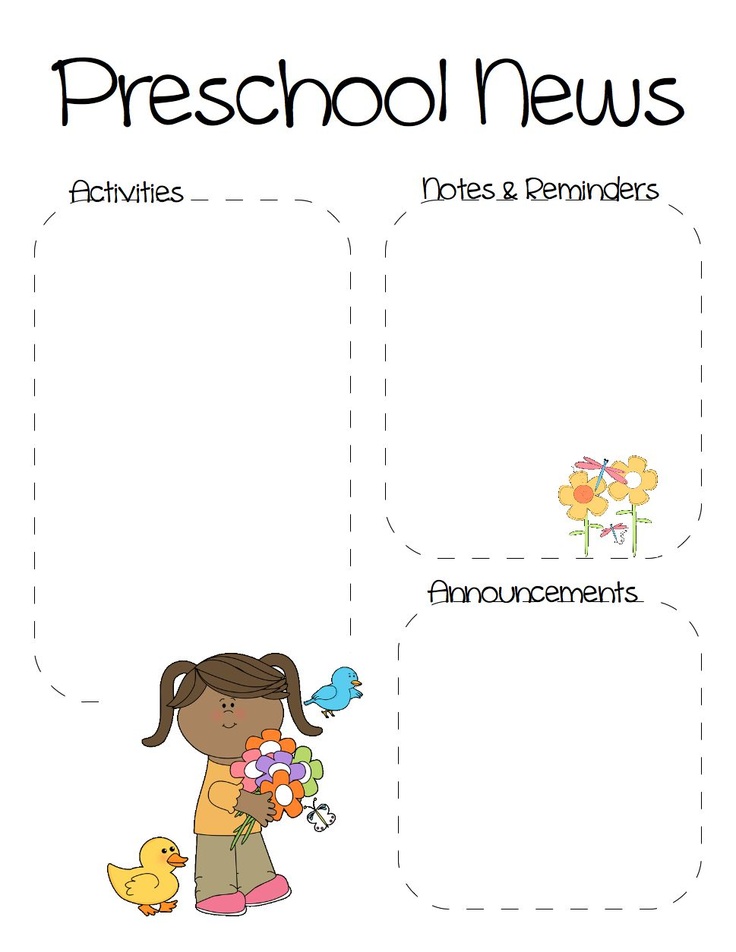 nursery clipart preschool newsletter