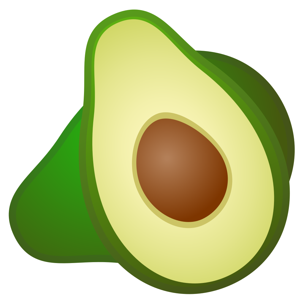 nut clipart avocado