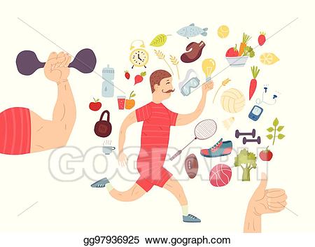 nutrition clipart healthy man