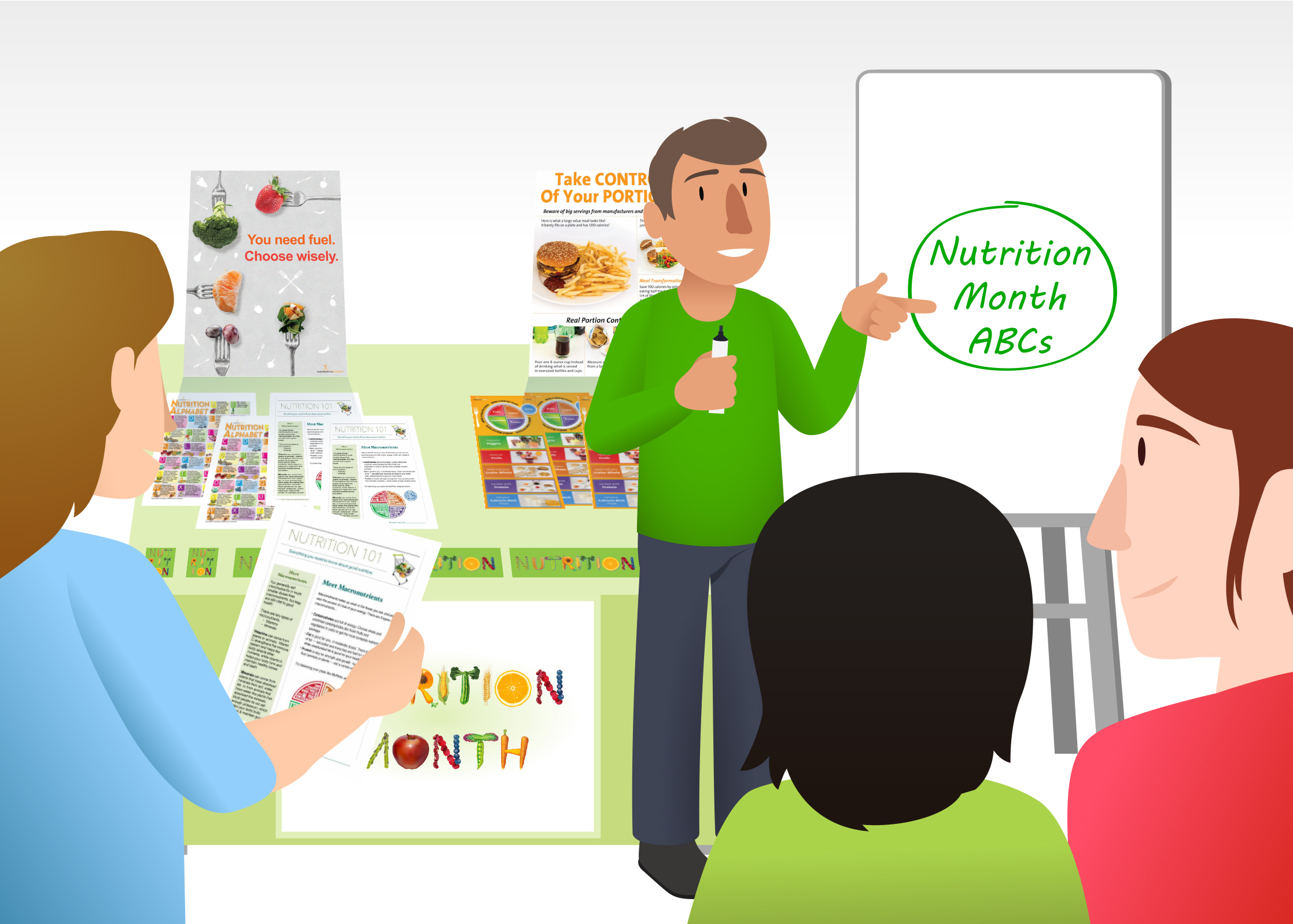 Nutrition clipart nutrition education. Display of the month