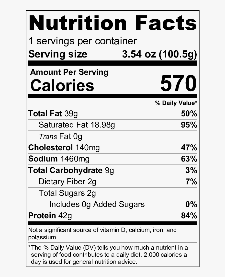 nutrition clipart nutrition label