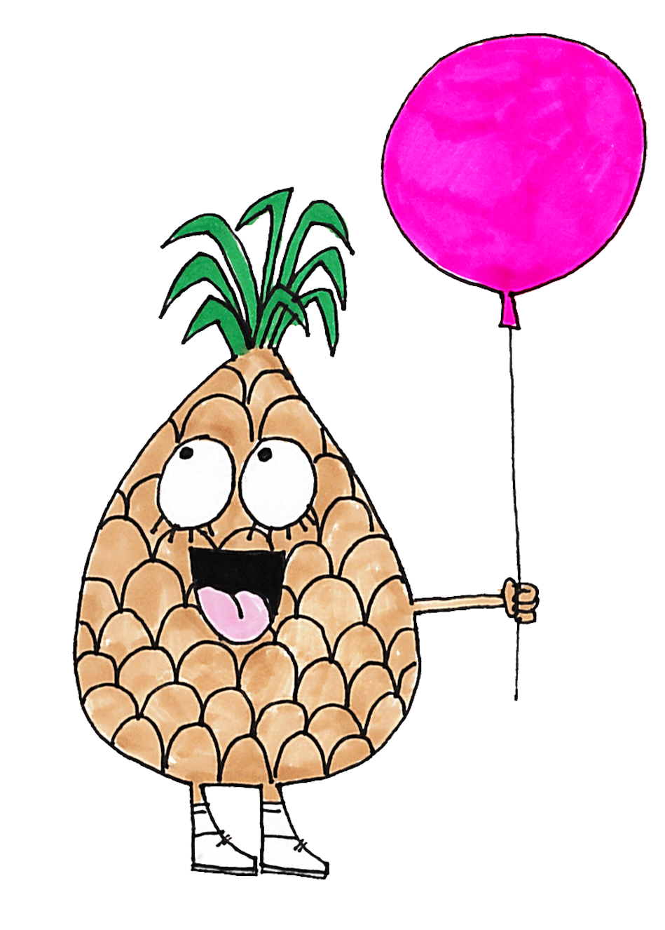 pineapple clipart coloured