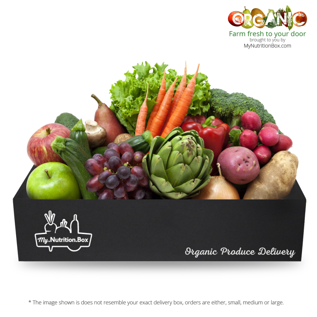 Organic fruit vegetables delivered. Nutrition clipart week