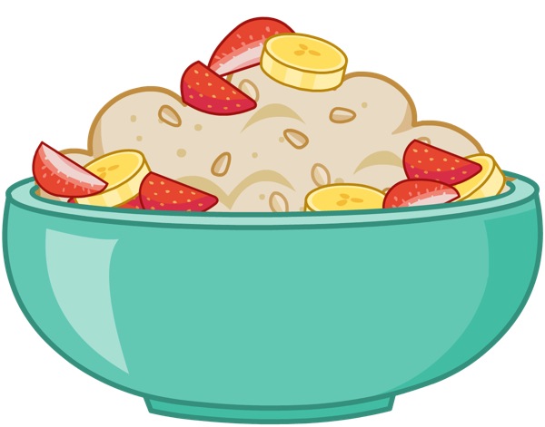 oatmeal clipart cereal fruit