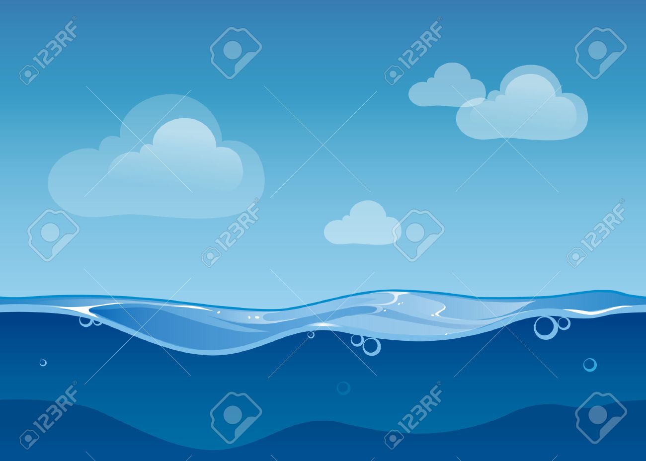 ocean clipart ocean sky