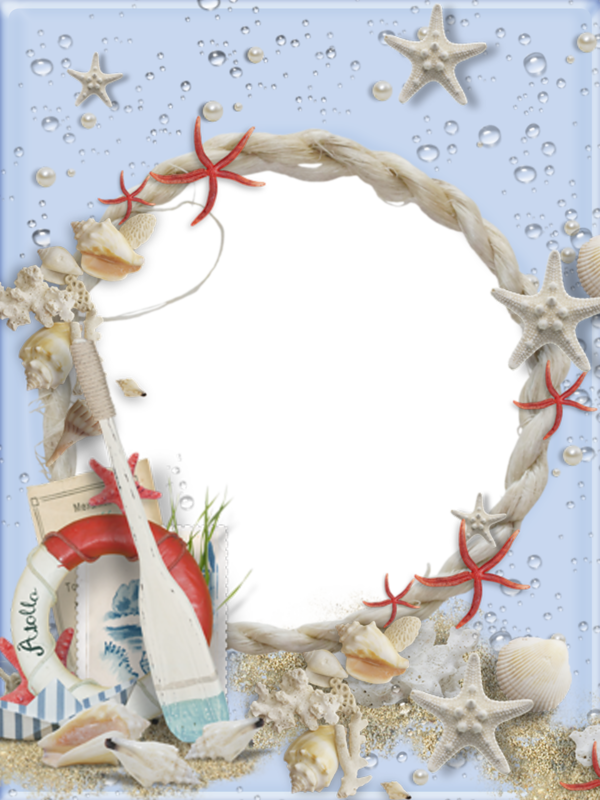 ocean clipart wreath