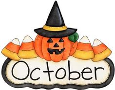 october clipart monthly