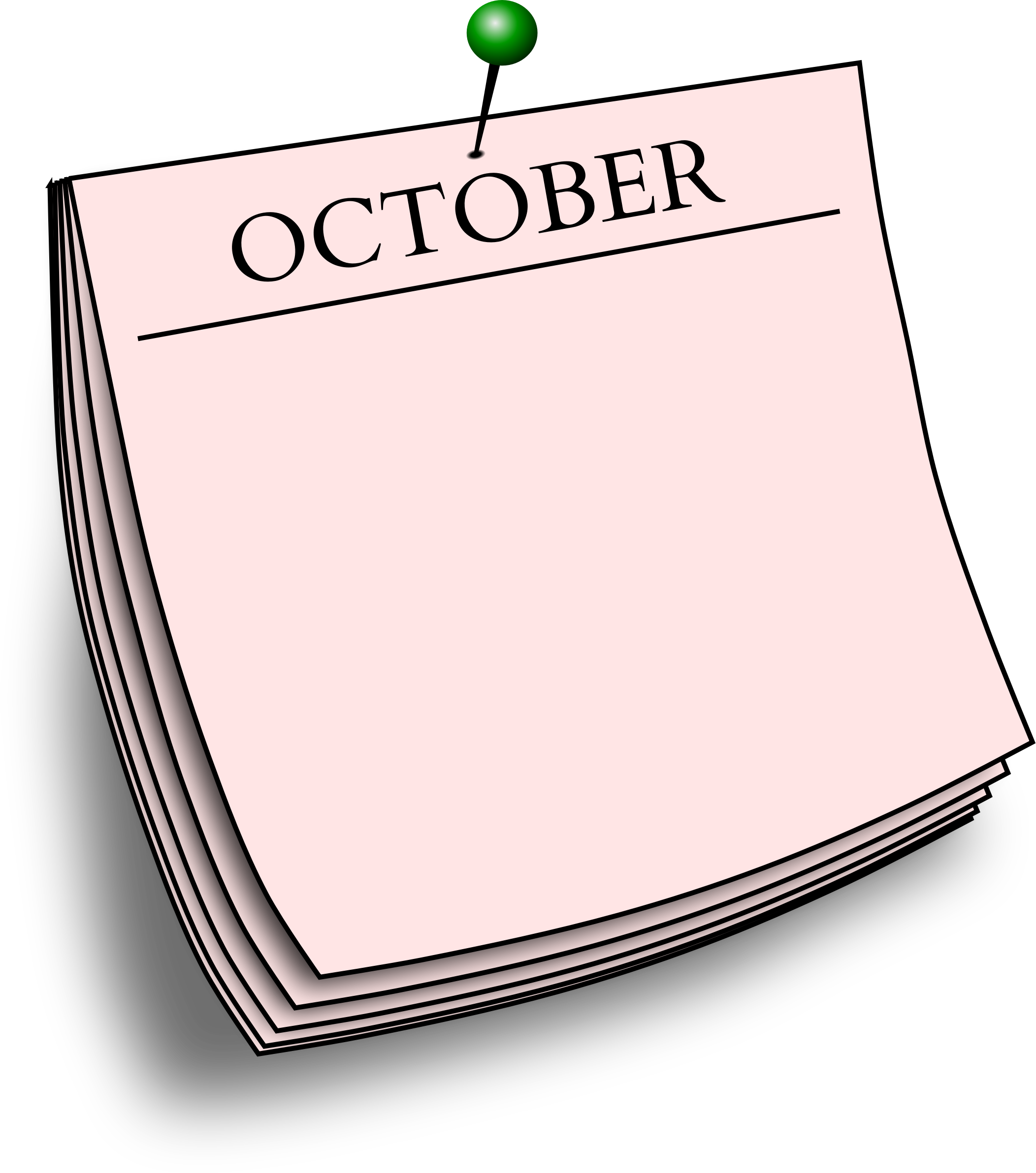 october clipart monthly