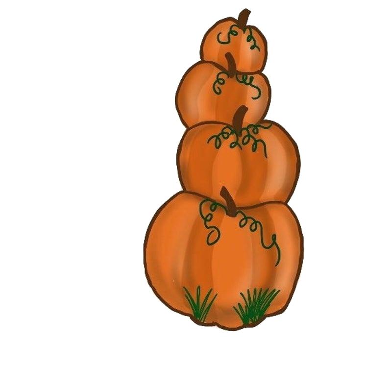 october clipart stack pumpkin
