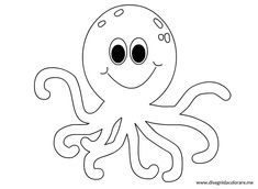 octopus clipart outline