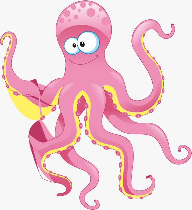 octopus clipart pink