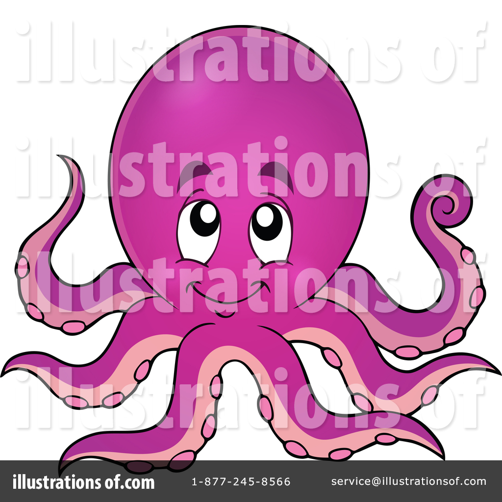 Octopus clipart royalty free. Illustration by visekart 