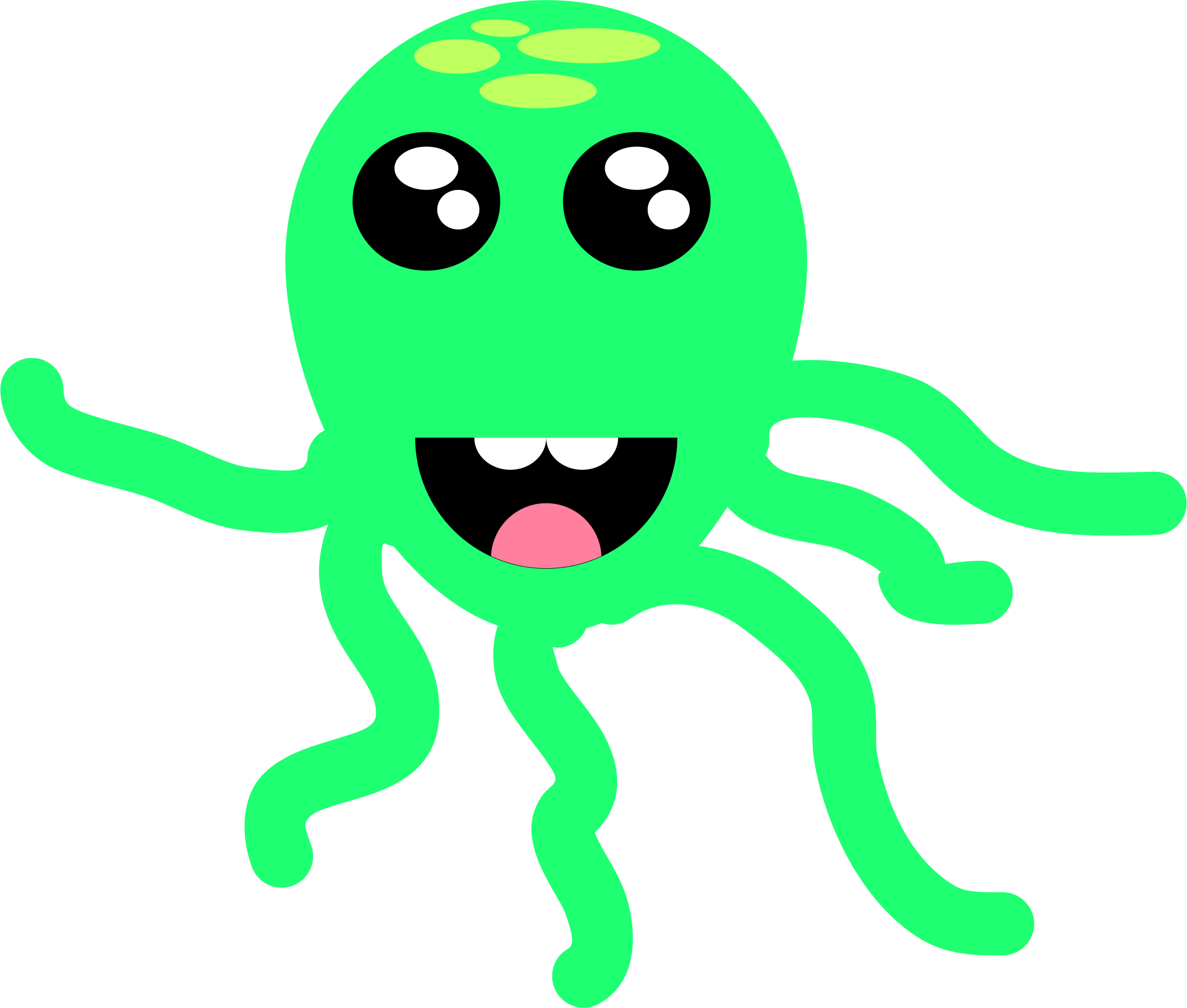 octopus clipart smiley