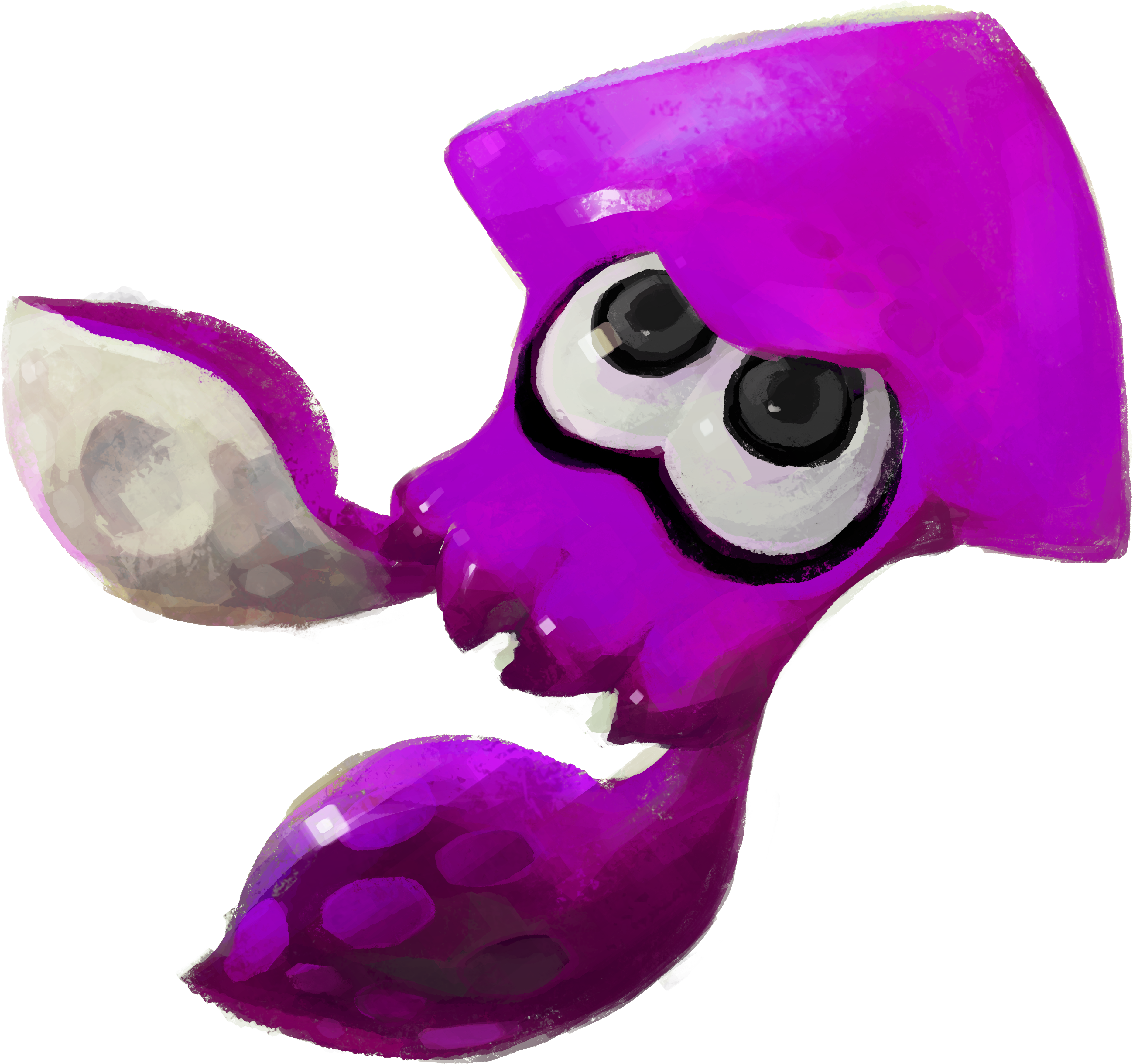 squid clipart purple