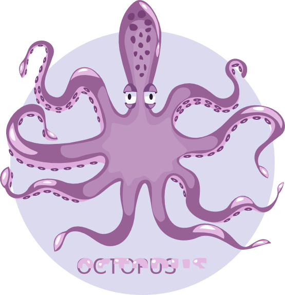 octopus clipart vector