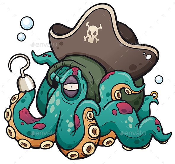 octopus clipart vector