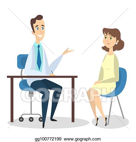 Office clipart exam. Vector examination with doctor