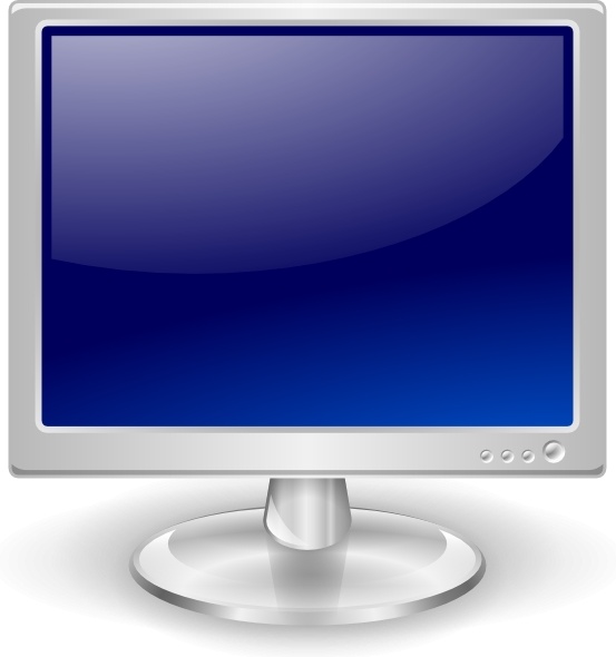 office clipart monitor