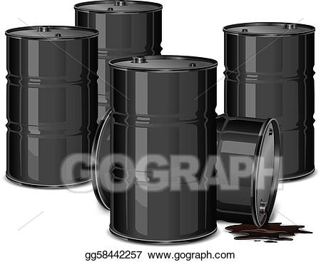 Eps illustration barrels with. Oil clipart metal barrel