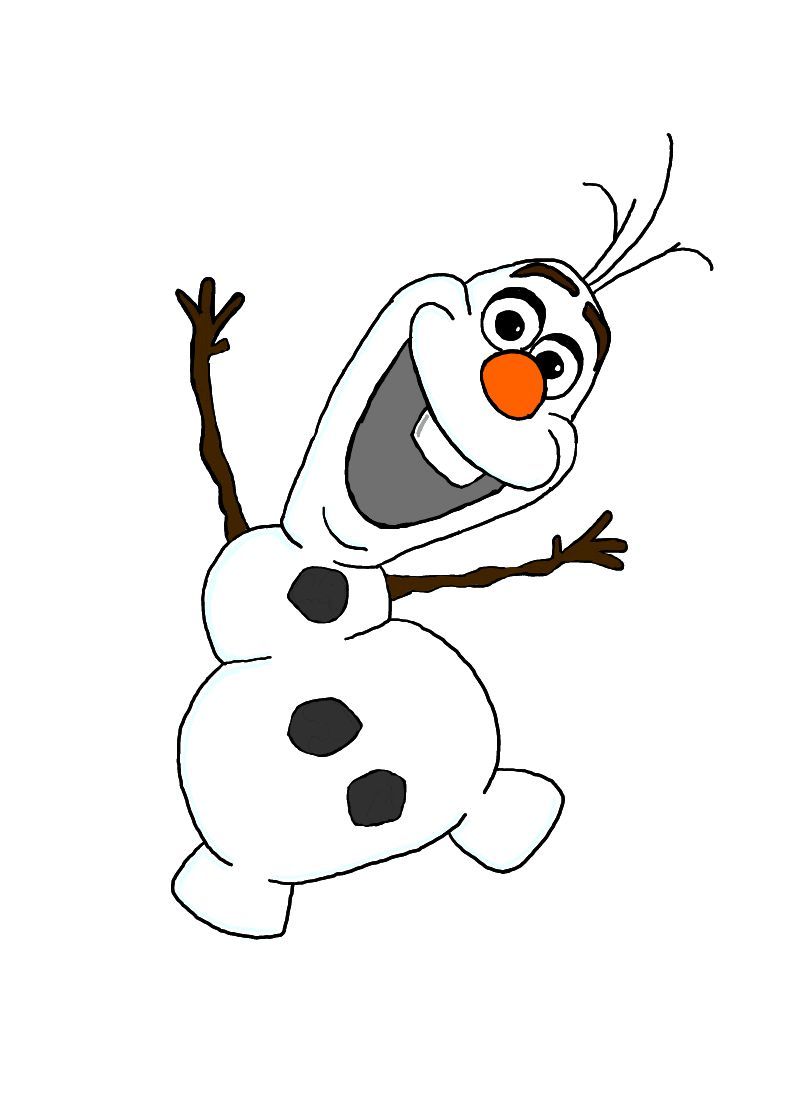 olaf clipart drawing