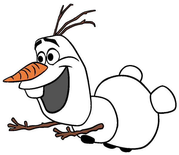 olaf clipart line drawing